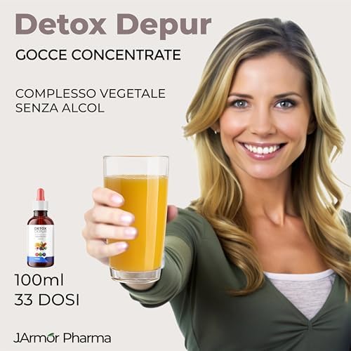  Detox Depur Drops 100ml - Strong Drainer per Fegato e Intestini
| Detox Depur Drops 100ml - Concentrato Superiore con E