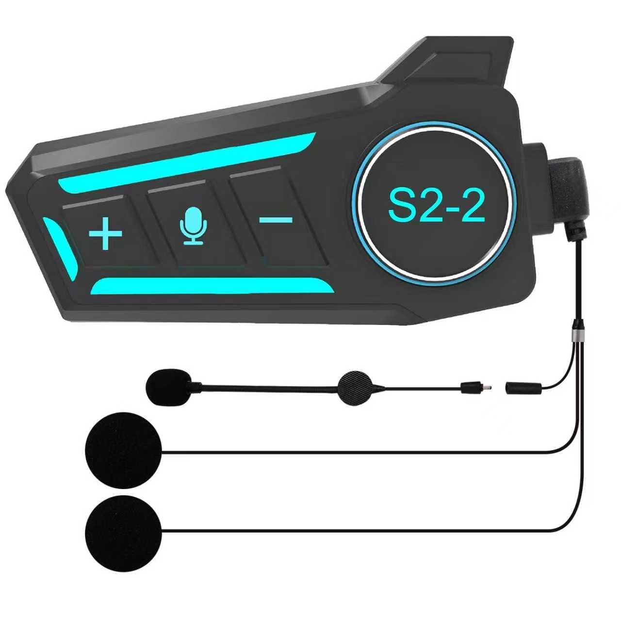  S2_2 Intercom Motociclabile Per 2 Persone IPX6 Waterproof per Chiamate e Controllo Musica
| S2_2 Sistema Intercom Motoc
