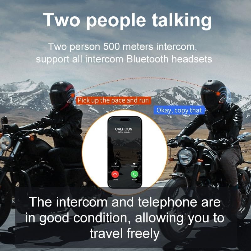  Intercom motociclista helmet Bluetooth per piloti 800 minheritdoc
| Intercom moto Bluetooth 1000 mAh per piloti 800 m ע