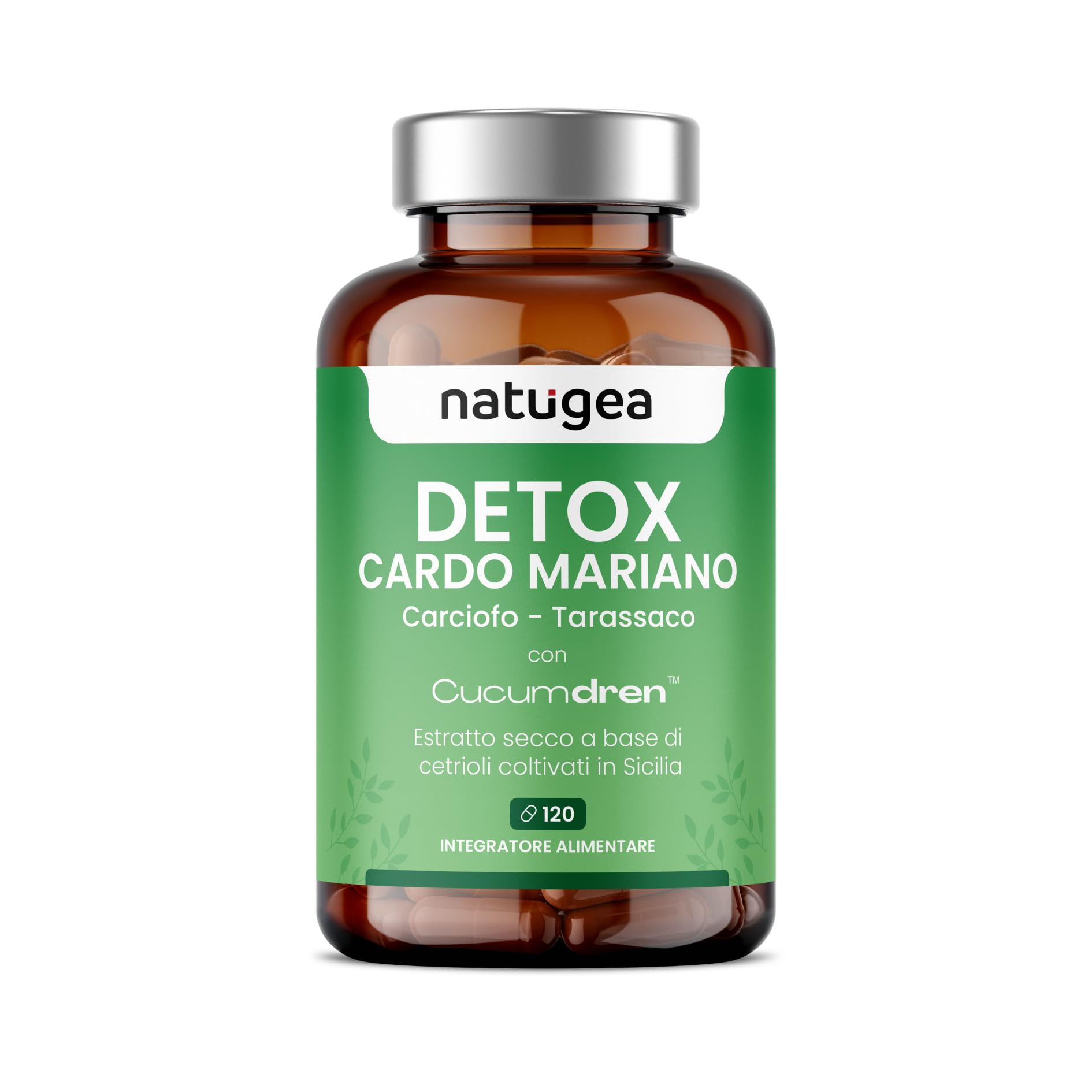  Natugea Detox Milk Thistle - Antioxidante e Purificante per Fegato e Intestino, con Dalle e Estrattivi di Cucchie di Si